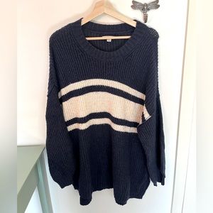 Oversized knit sweater